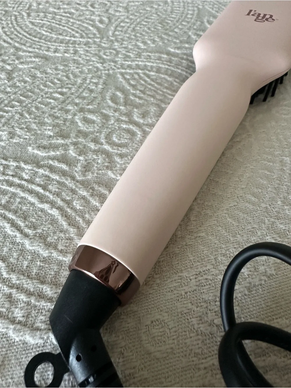 L’Ange Hair Le Vite Ceramic Straightening Brush Pink Blush  *Excellent